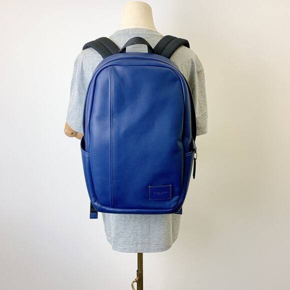 Coach CW446 Edge Backpack In Signature Canvas IN Deep Blue - Picture 1 of 8